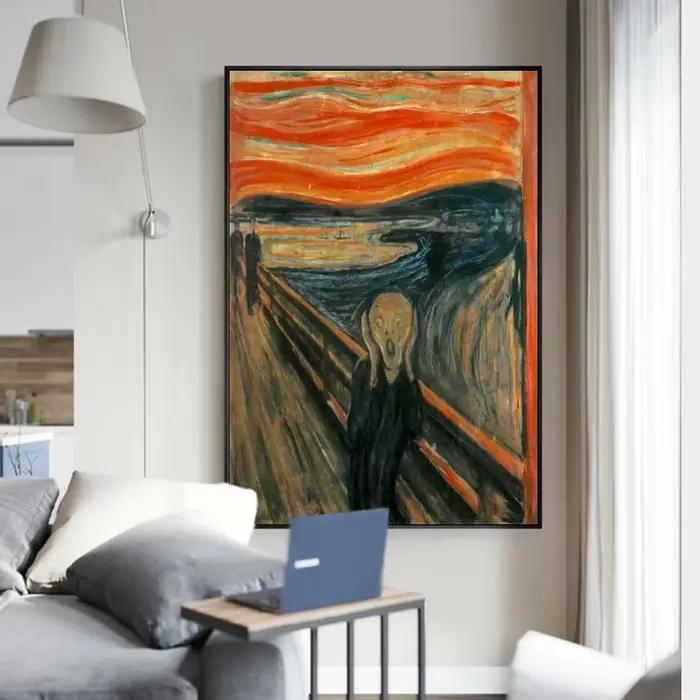 Edvard Munch The Scream Célèbre Toile Art