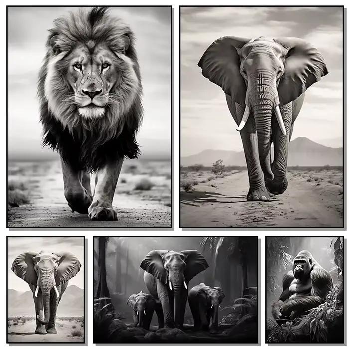 Peintures sur toile de lion