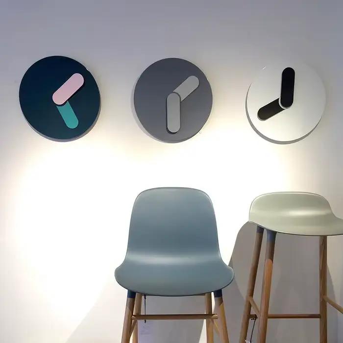 Horloge murale moderne de 12 pouces, pour la maison, dans le salon, fraîche, créative, Unique, Simple, mode, exquise, ronde et muette