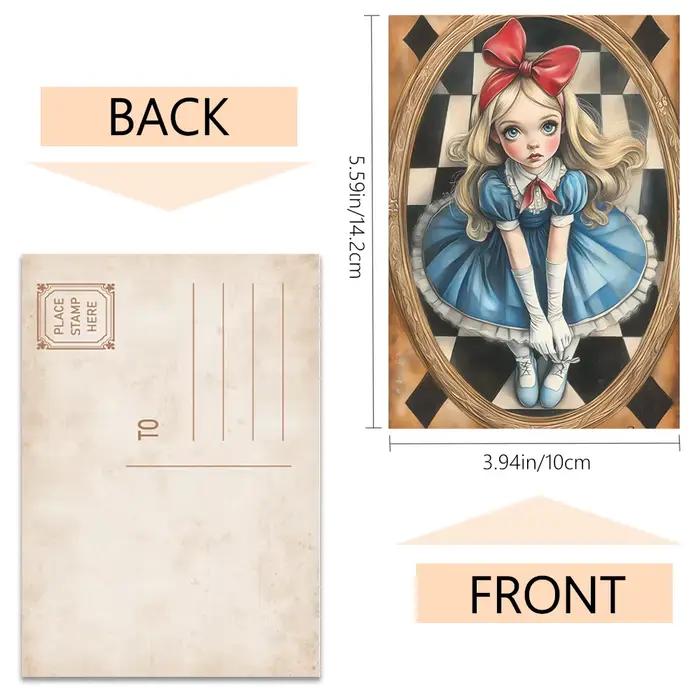 32 pièces, cartes postales Alice au pays des merveilles