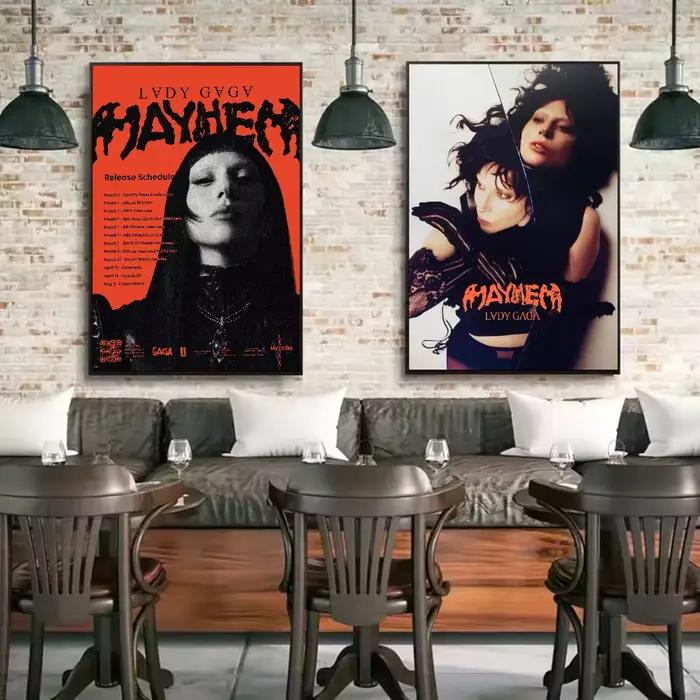 Affiche Singer L-Lady Gaga Mayhem