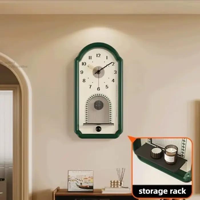 Horloge murale rétro suspendue pour salon