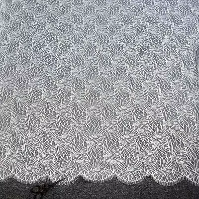 Tissu en dentelle française Chtalk lly pour robe de dame, cils noirs, 150x300cm par pièce, prix d'us