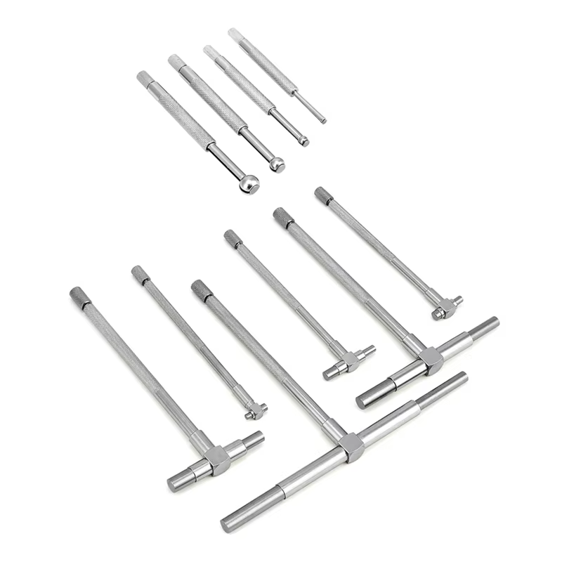 ABKJ-Kit de jauges télescopiques en acier inoxydable - Gamme de 1/8 à 1/2 pouce et jauge télescopiqu