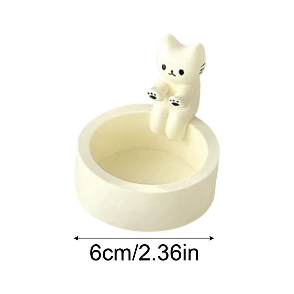 Bougeoir de chat de dessin animé, décoration de table à la maison, créatif, drôle, aromathérapie, ci