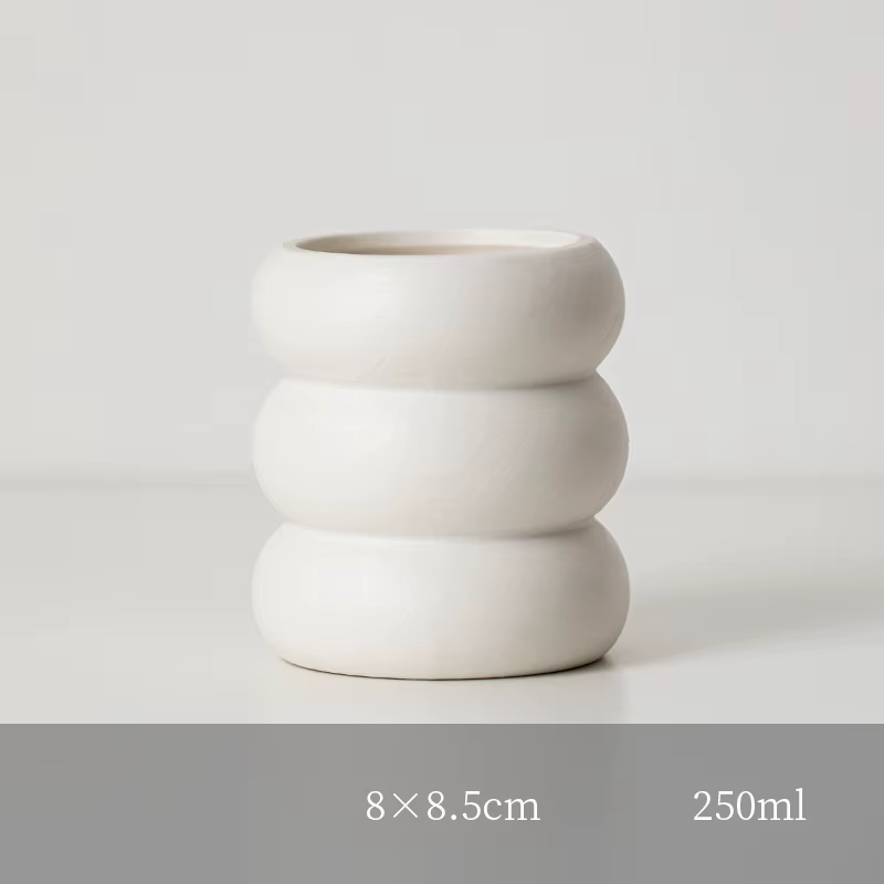 Bougeoirs en céramique nordique, ci-après, porte-bougeoir blanc, table de mariage, salon, décoration