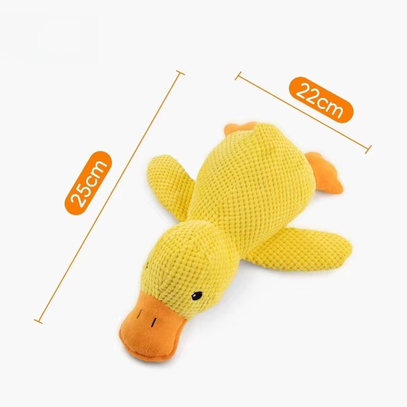 Jouets pour chats et chiens agressifs, jouet à mâcher qui couine, poupée en peluche interactive pour