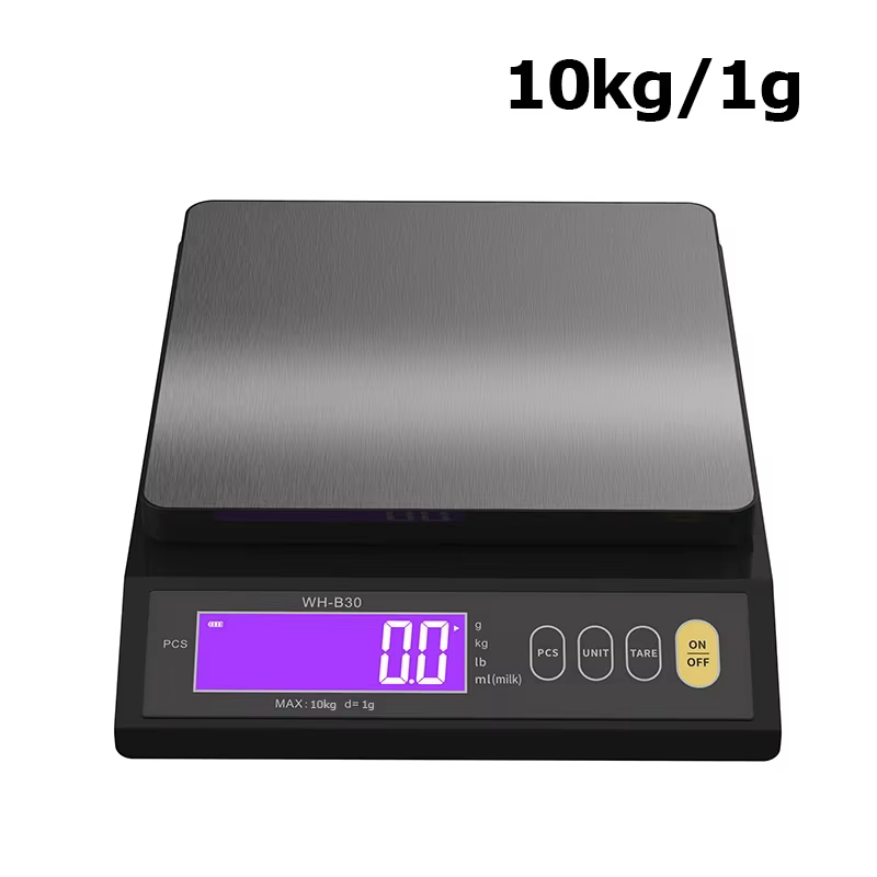 Balance de cuisine électronique numérique 5kg/0.1g 10kg/1g, affichage LCD, entièrement étanche, mesu