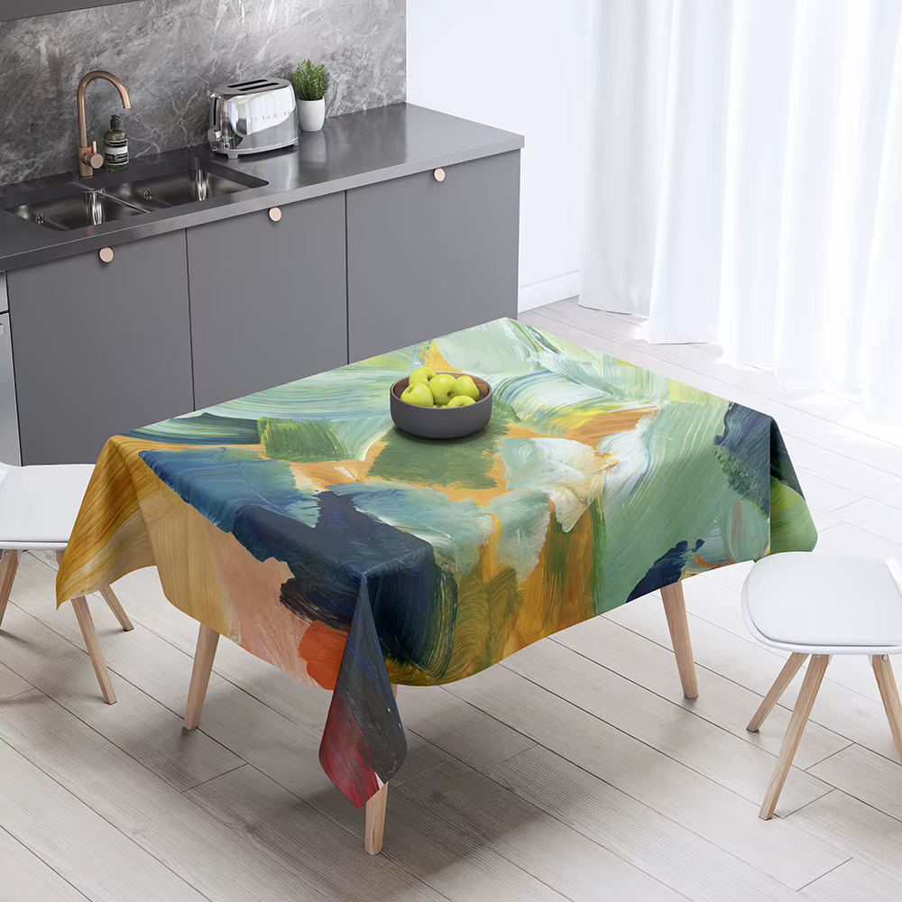 Nappe à motif imprimé Graffiti, peinture, décoration de maison, rectangulaire, résistante aux taches