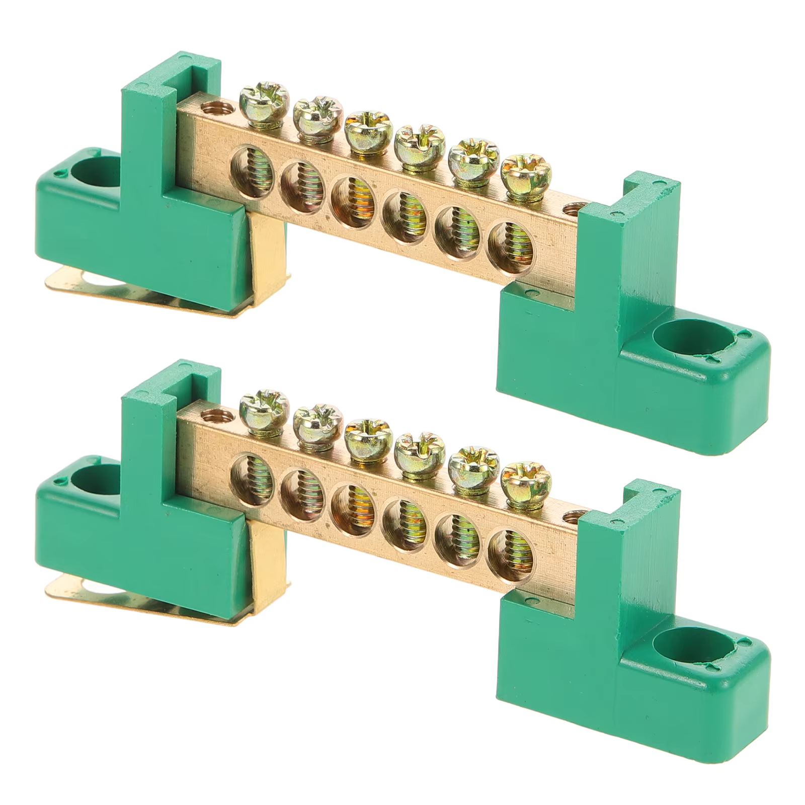 2 pièces bornier barre de terre tige barres de mise à la terre électriques boîte de Distribution Kit