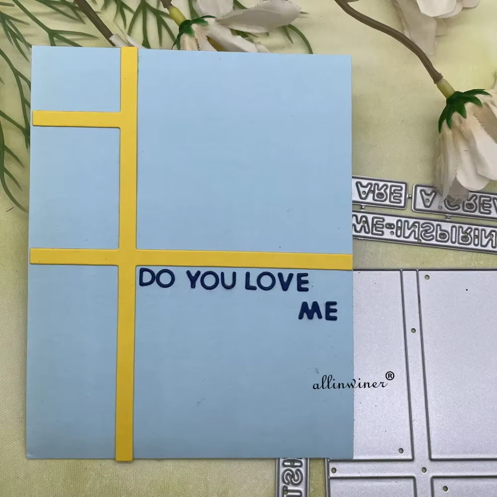 Matrices de découpe en métal pour la décoration de cadres, pochoirs pour scrapbooking DIY, gaufrage