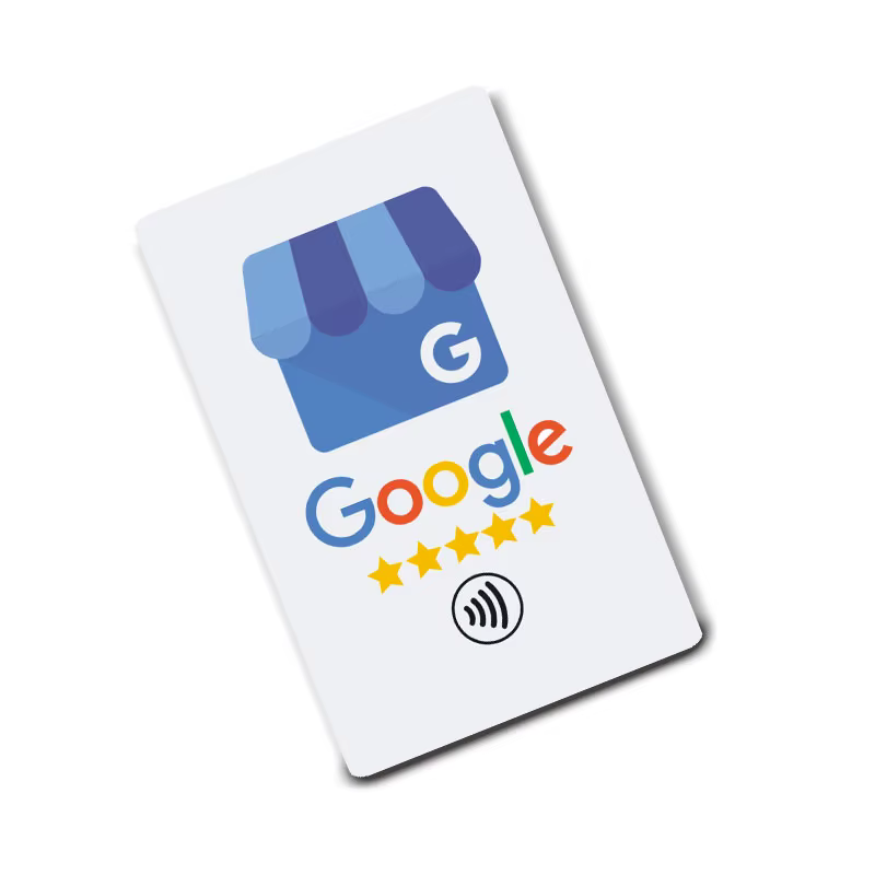 Carte NFC pour les avis Google, carte de visite simple avec avis Google