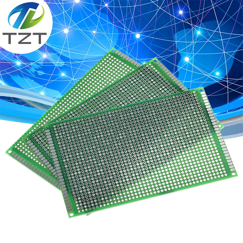 TZT 8x12cm 80x120mm plaque de Prototype Double face carte universelle Protoboard pour Arduino