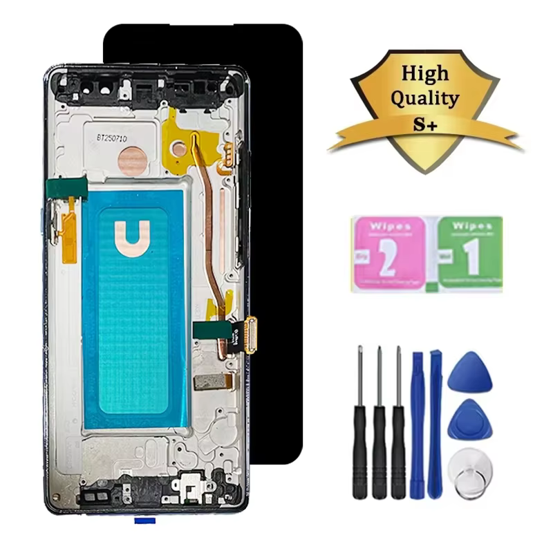 Note 8 écran d'affichage avec cadre pour Samsung Note8 N950F N950U N950W N950FD LCD écran tactile nu