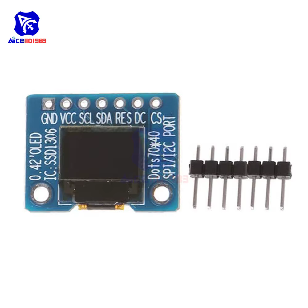 Diymore 0.42 pouces 72x40 OLED D'écran D'affichage À CRISTAUX LIQUIDES De Module avec IIC L'interfac