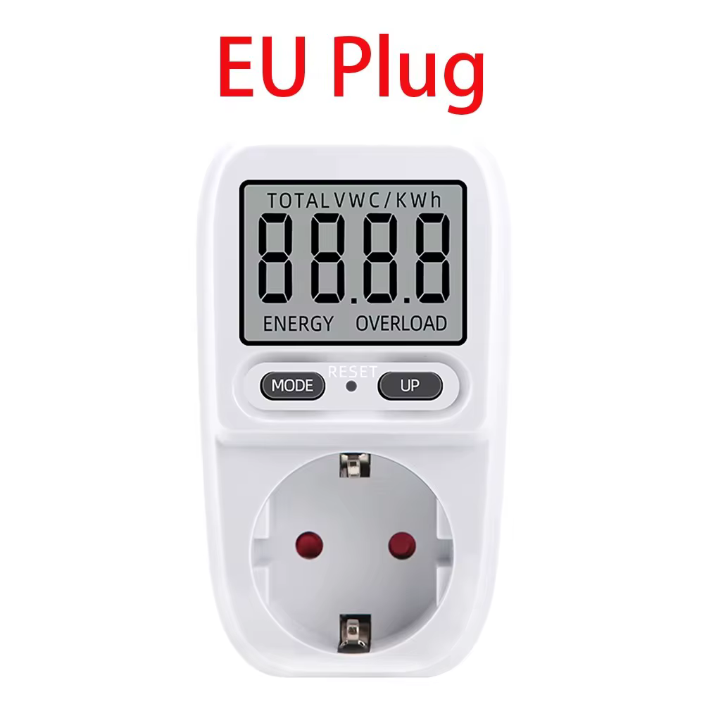 Compteur de puissance électrique, wattmètre LCD, prise de facturation, testeur électrique, prise de