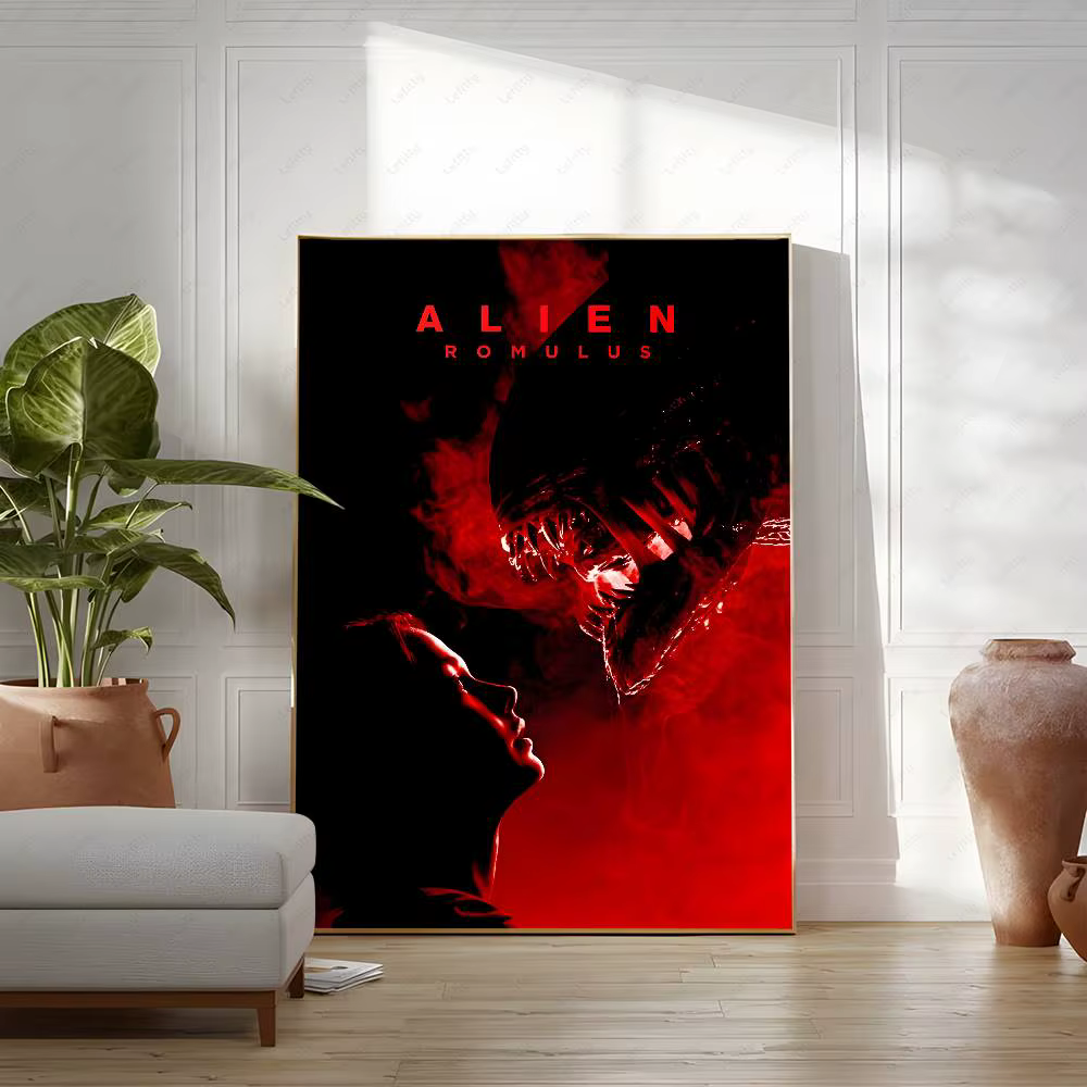 Affiche de film d'horreur a-aliennes, Art mural imprimé adapté au salon, chambre à coucher, Bar, sal