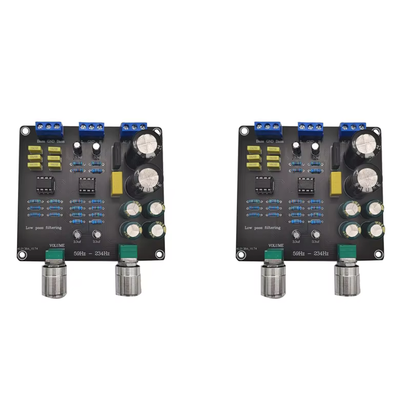 -A32M 2X 59Hz-234Hz filtre passe-bas carte croisée Super basse AC9V-12V double Point croisé NE5532 r