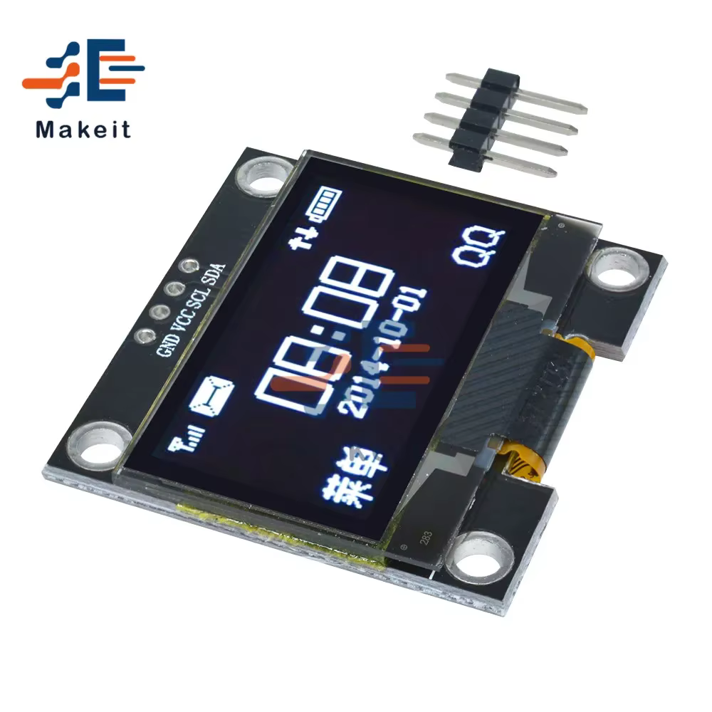 Diymore 1.3 pouces OLED LCD Module d'écran blanc/bleu 4PIN IIC I2C série 128x64 SSH1106 12864 carte