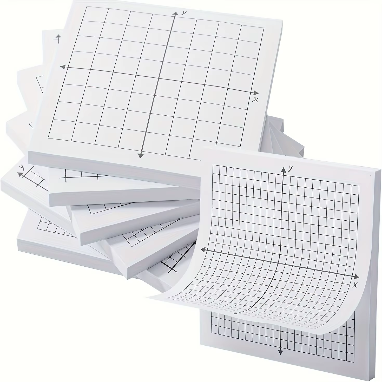 Bloc-notes autocollant en papier graphique, 6/12 pièces, 150/300 feuilles, mini-diagramme avec grill
