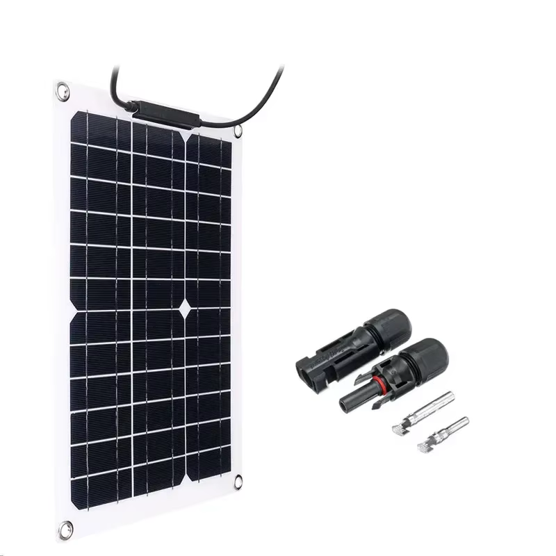 Panneau solaire flexible 500W avec contrôleur 100A, étanche, adapté à l'alimentation résidentielle,
