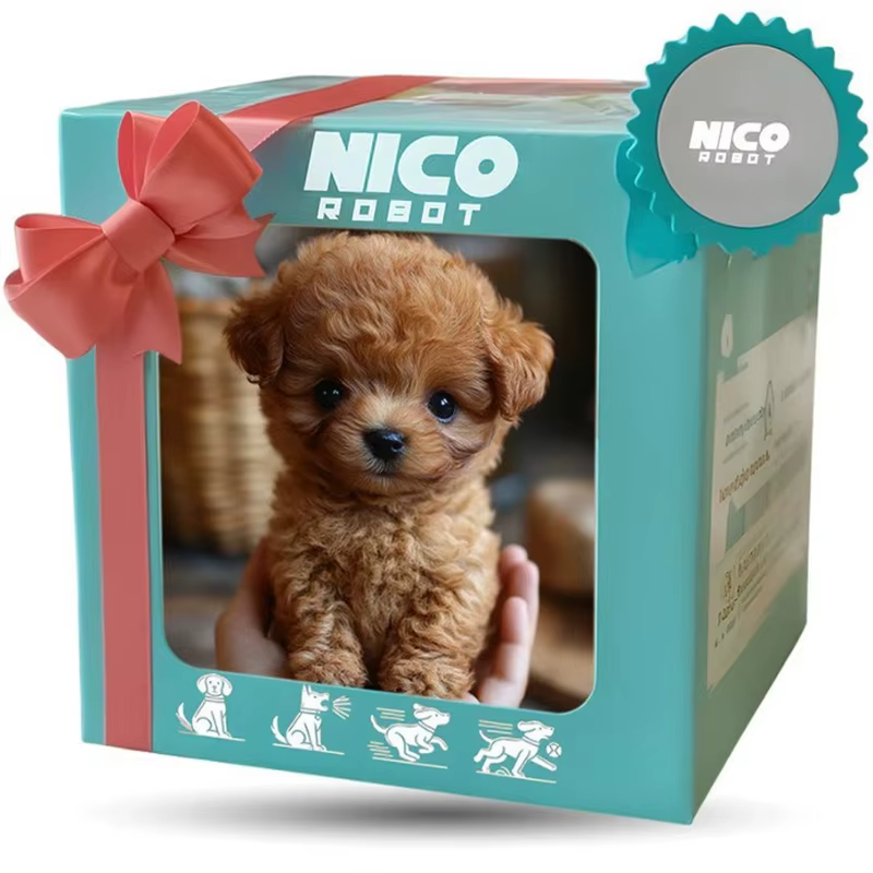 2026 Nouveau chiot robot en peluche mignon avec queue interactive marche, aboiement et balade (sans 