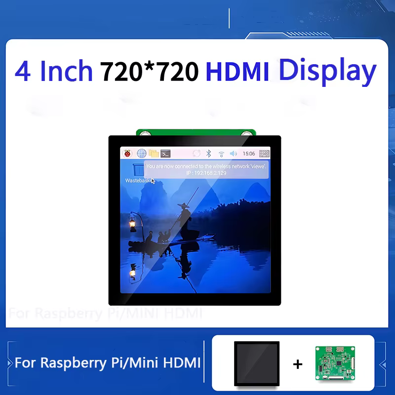 Raspberry Pi Display 4 pouces 720X720 MIPI DSI TFT LCD écran tactile avec carte pilote HD-MI