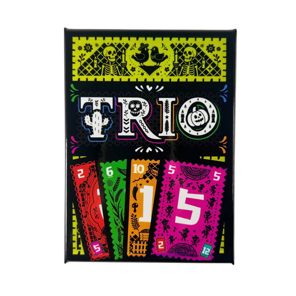 Jeu de société TRIO Cards, amusant pour les fêtes en famille et entre amis, jeu de société pour 3 à