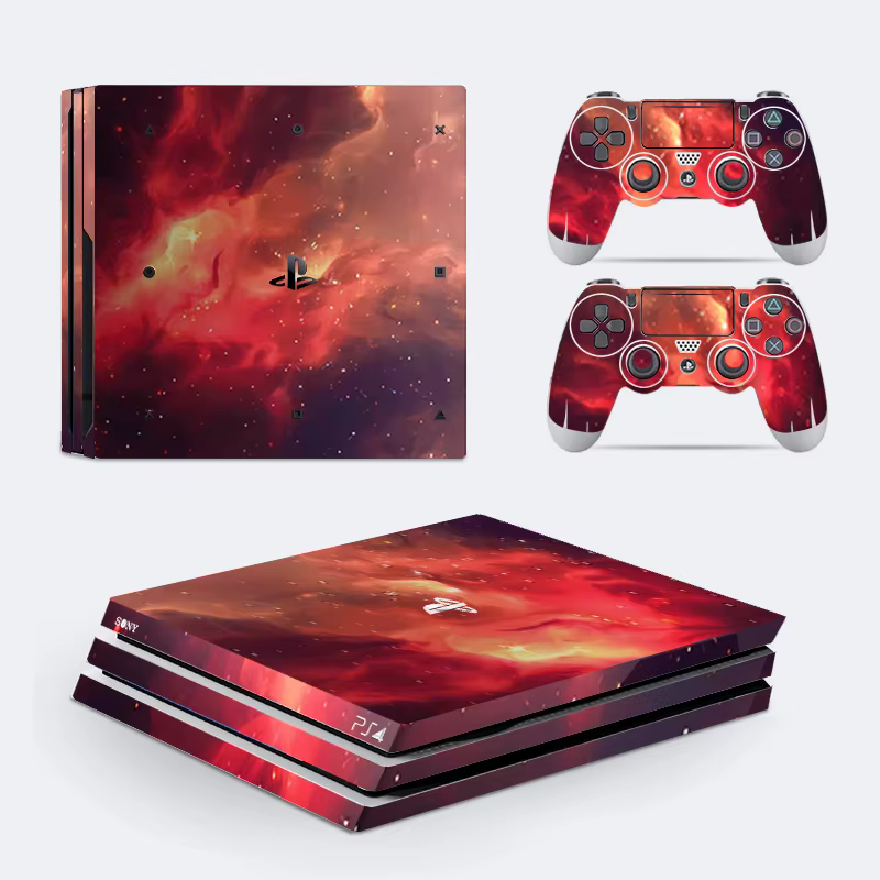 Autocollant de peau de jeu pour PS4 Pro, vente en gros, conception personnalisée pour Console Sony,