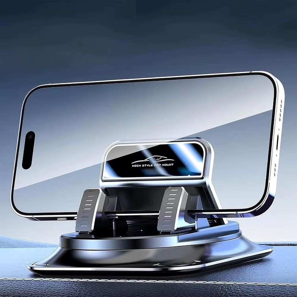 Support de téléphone pour tableau de bord de voiture, 360° ° Support automobile rotatif auto-adhé