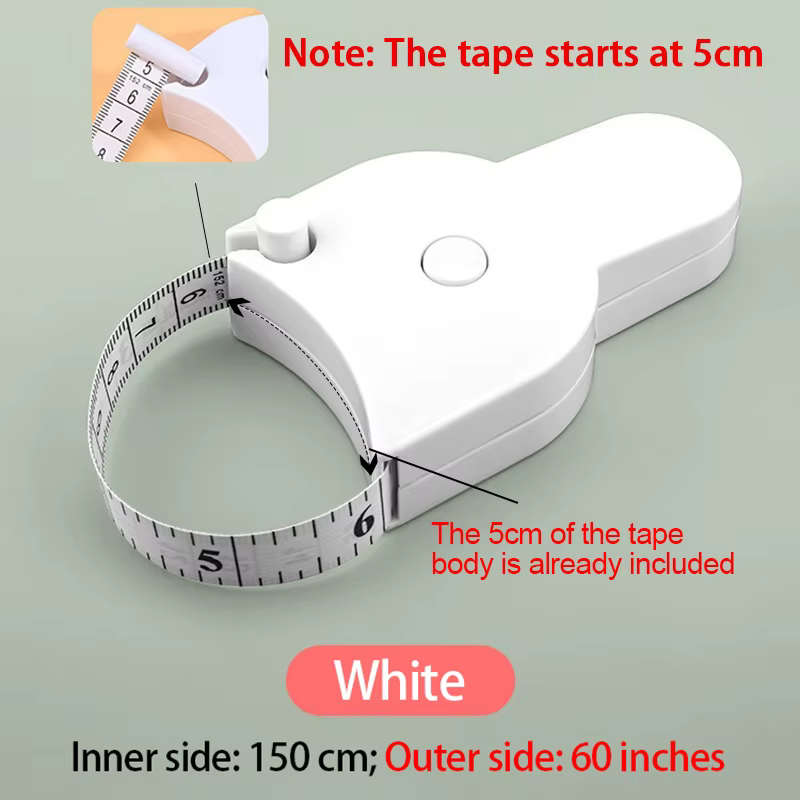 Ruban à mesurer portable en pouces, mini règle souple rétractable, ruban de mesure métrique pour le 