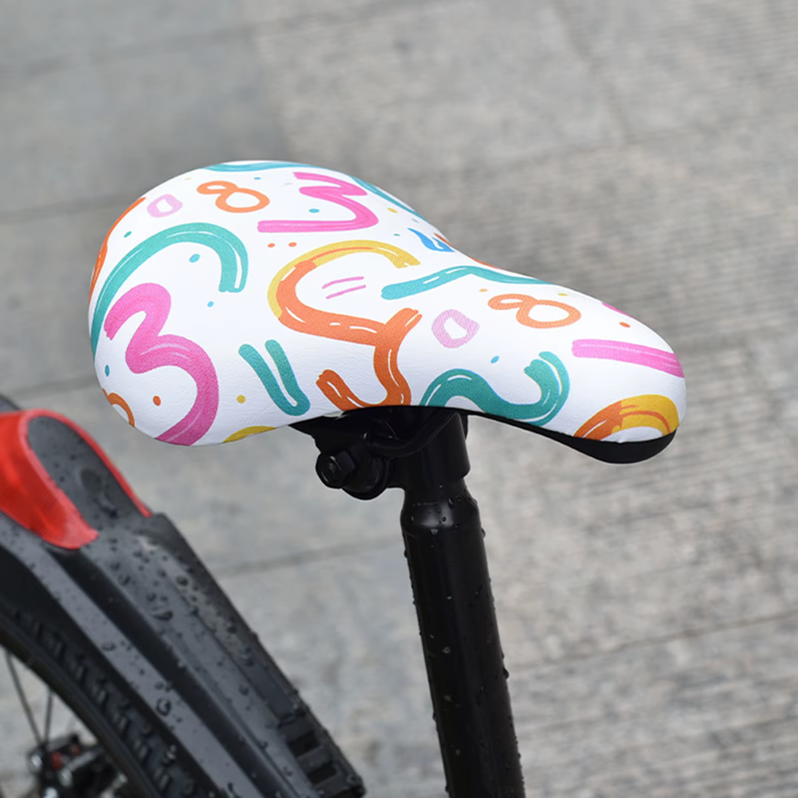 Selle de vélo pour enfants, selle de remplacement, coussin souple, accessoires de cyclisme pour enfants, pour tiges de selle de diamètre varié, pièces et housses d'équipement