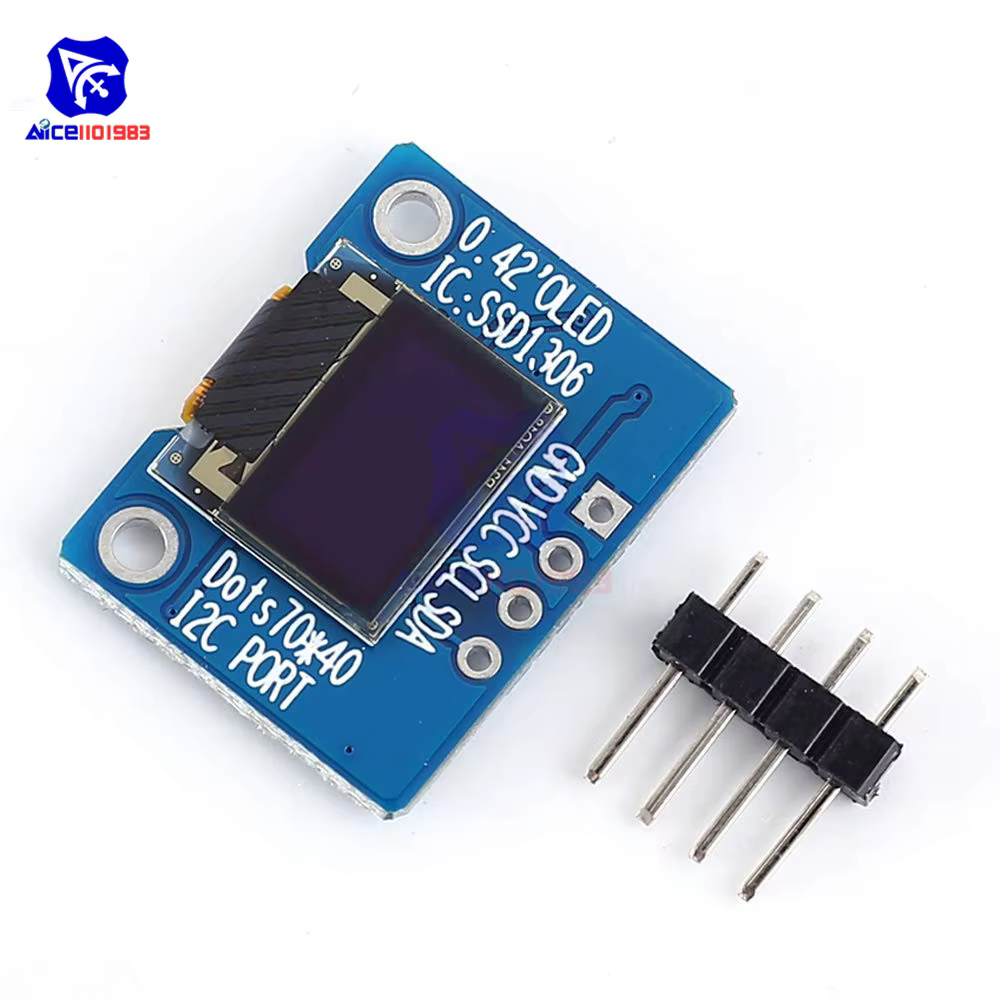 Diymore 0.42 pouces 72x40 OLED D'écran D'affichage À CRISTAUX LIQUIDES De Module avec IIC L'interface SPI D'AFFICHAGE À CRISTAUX LIQUIDES pour Arduino AVR STM32 Raspberry Pi 3.3V