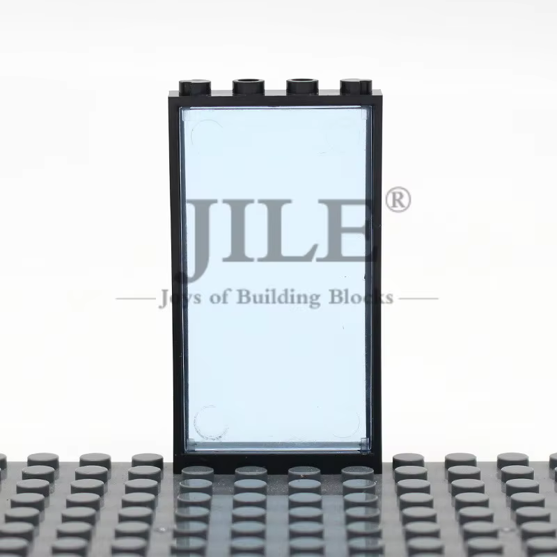 Moc – cadre de porte de fenêtre française 1x4x6 60596 57895, blocs de construction en briques, ensemble en vrac, vue sur la rue de la ville, Compatible avec les jouets en verre