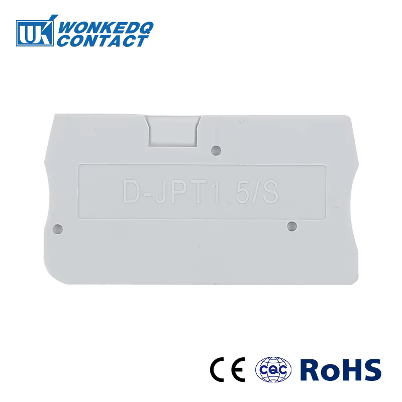 10 pièces D-PT1.5/S couvercle de plaque d'extrémité côté isolé panneau en plastique pour PT 1.5/S nuits terminales accessoires électriques D-PT 1.5