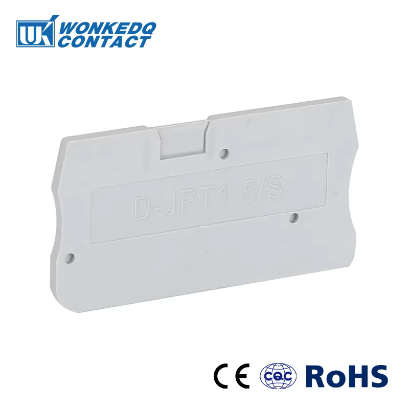 10 pièces D-PT1.5/S couvercle de plaque d'extrémité côté isolé panneau en plastique pour PT 1.5/S nuits terminales accessoires électriques D-PT 1.5