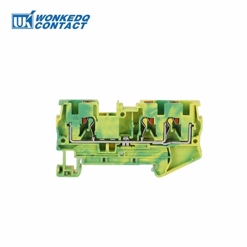 PT4-TW-PE sol politiquement als 3 ConEventPT 4 Twin Push-in Earth Wire Connecteur électrique Din Rail Terminal nuits PT-4TW-PE