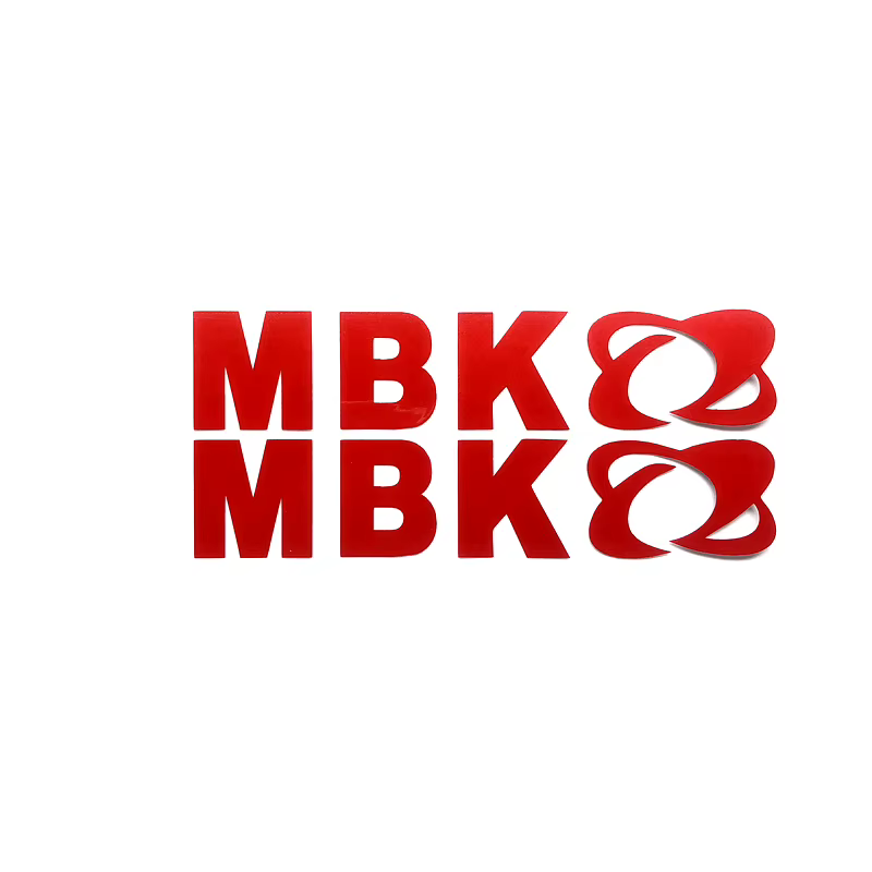 Autocollants de rénovation de moto, 2 pièces/ensemble, autocollants décoratifs réfléchissants personnalisés avec logo MBK pour moto MBK