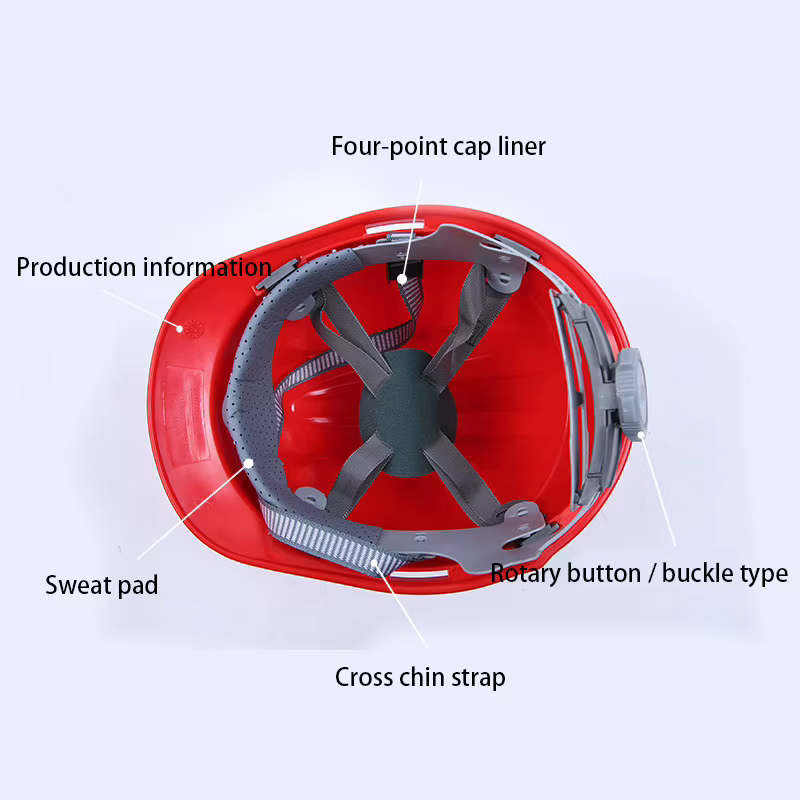 Casque de coulée à trois nervures, casque de protection, chapeau de protection, chapeau de construction en ABS, impression gratuite, logo, cinq couleurs, en stock