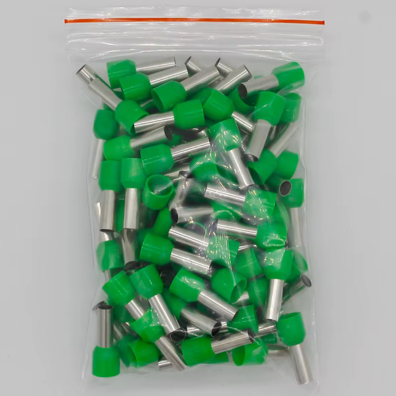 E10-12 Tube isolant bornes isolées 10MM2 connecteur de fil de câble 100 pièces/paquet connecteur de borne à sertir isolante e-