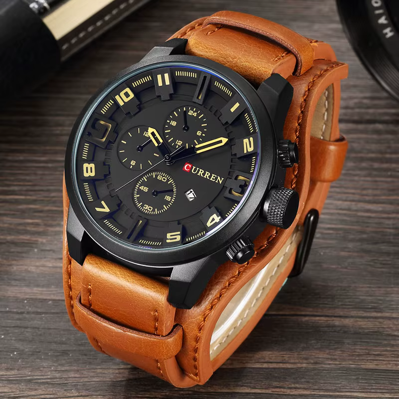 CURREN montres pour hommes Top marque de luxe mode et décontracté affaires montre à Quartz Date étanche montre-bracelet Relogio Masculino