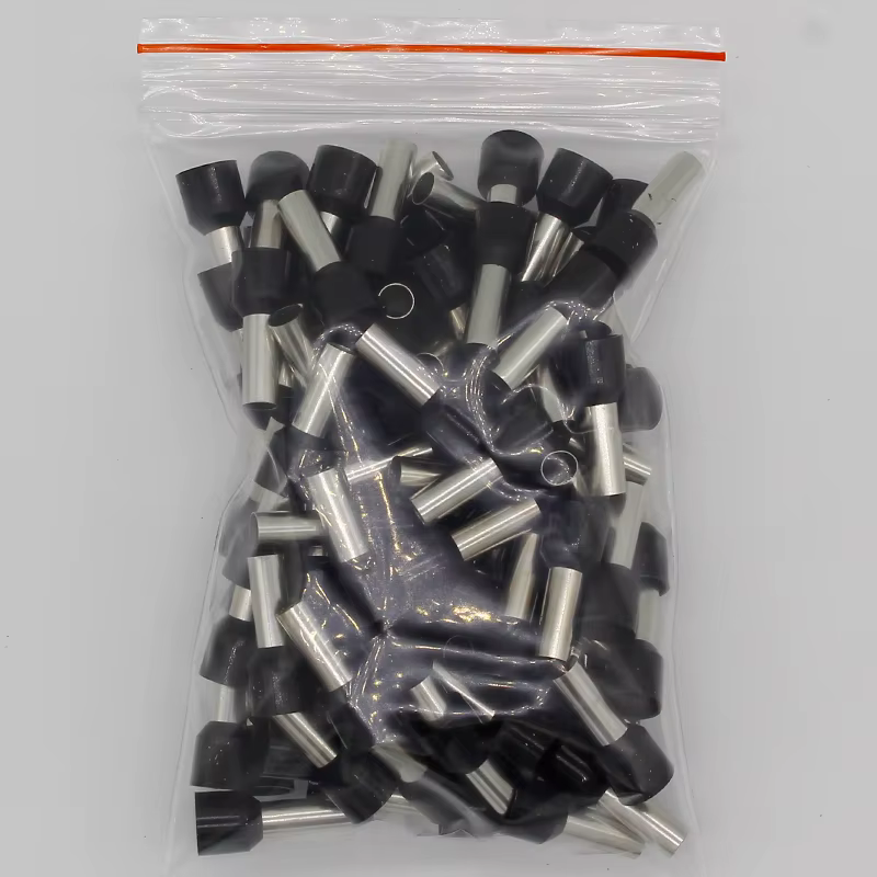 E10-12 Tube isolant bornes isolées 10MM2 connecteur de fil de câble 100 pièces/paquet connecteur de borne à sertir isolante e-