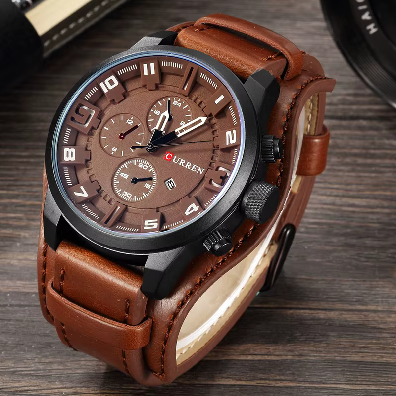 CURREN montres pour hommes Top marque de luxe mode et décontracté affaires montre à Quartz Date étanche montre-bracelet Relogio Masculino