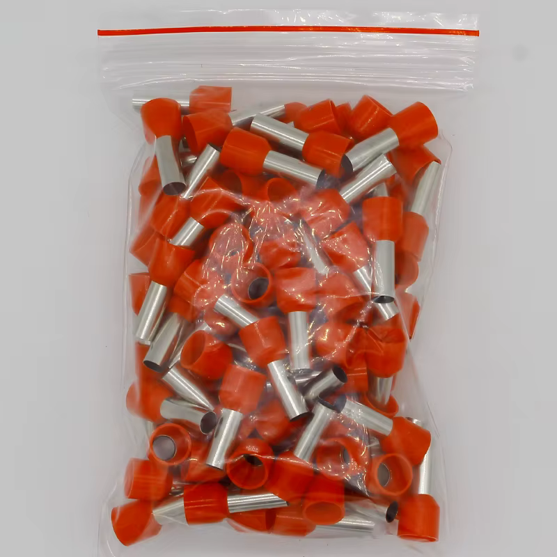 E10-12 Tube isolant bornes isolées 10MM2 connecteur de fil de câble 100 pièces/paquet connecteur de borne à sertir isolante e-