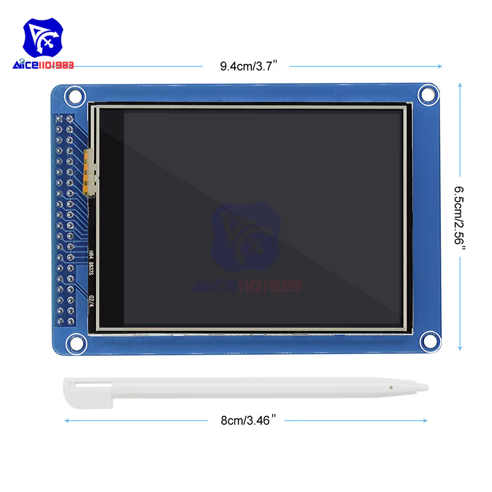 Diymore – panneau tactile 3.2 pouces 240x320, Module d'affichage LCD TFT avec stylet, pilote ILI9341 pour Arduino Raspberry Pi