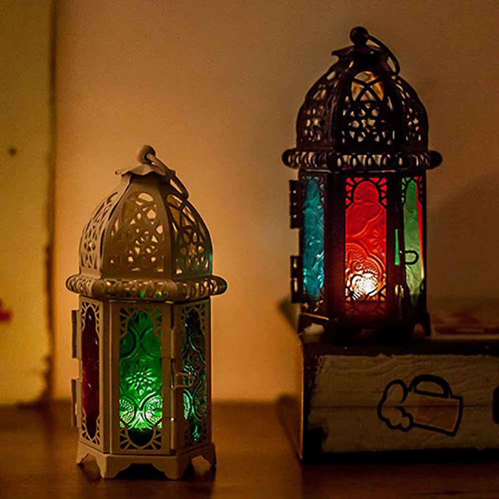 Lampe de Table classique suspendue Vintage mariage marocain européen bougie lanterne chandelier décor à la maison bougeoirs