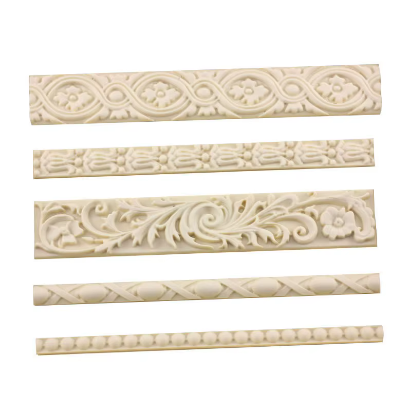 Moules Baroques en Silicone pour Bordure de Gâteaux, Cadre, Outils de Décoration pour Bonbons, Chocolat, Gumpaste