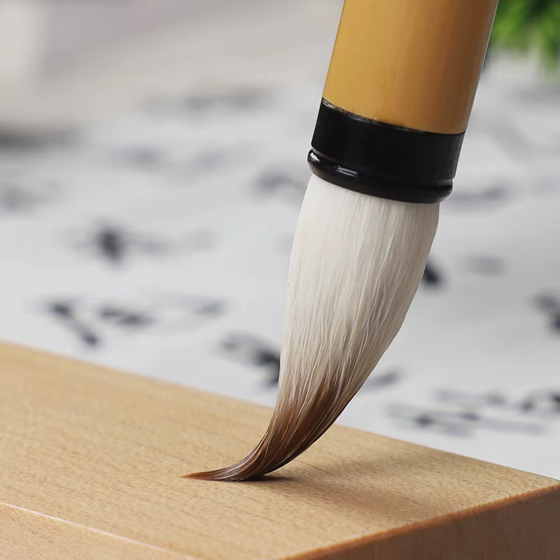 Ensemble de pinceaux de peinture pour calligraphie chinoise, 3 pièces, poils en laine, pour encre traditionnelle, aquarelle, fournitures d'art sombres