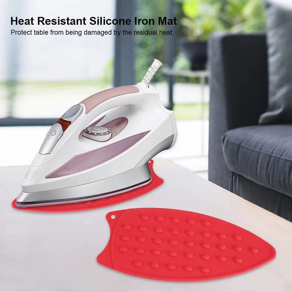 Tapis de repos en fer Portable en Silicone, napperon pour planche à repasser, tapis en fer résistant à la chaleur, tapis de Table à points, décoration de Table