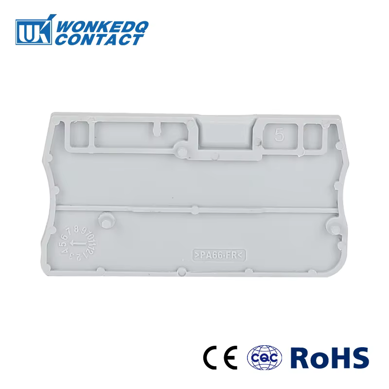 10 pièces D-PT1.5/S couvercle de plaque d'extrémité côté isolé panneau en plastique pour PT 1.5/S nuits terminales accessoires électriques D-PT 1.5
